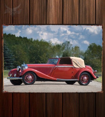 Металлическая табличка Mercedes-Benz 500K Drophead Coupe by Corsica
